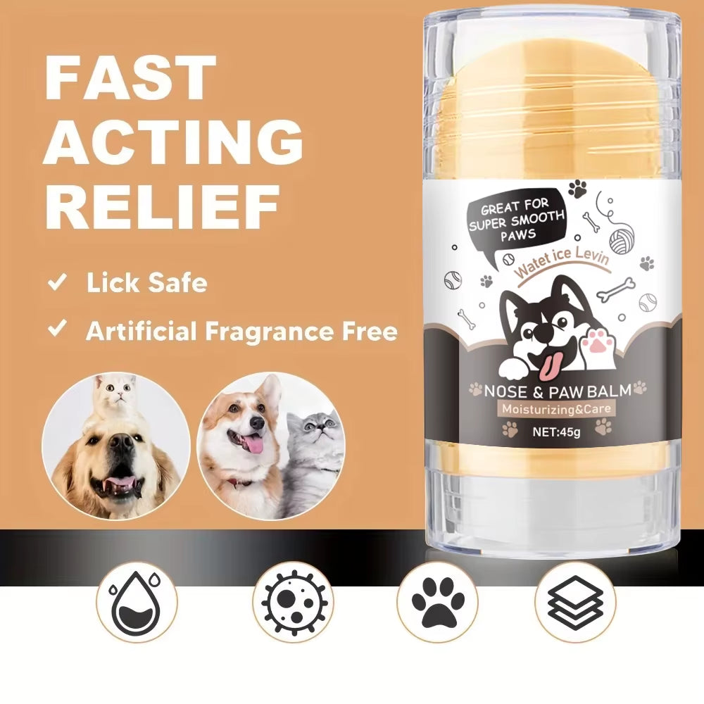 Dog Paw Balm - Lick Safe Snout Soother - Moisturizing, Soothing and Nourishing Stimulation - Prevent Cracks and Wounds - Dog Foot Cream Waxed, Oil, Butter, Extract