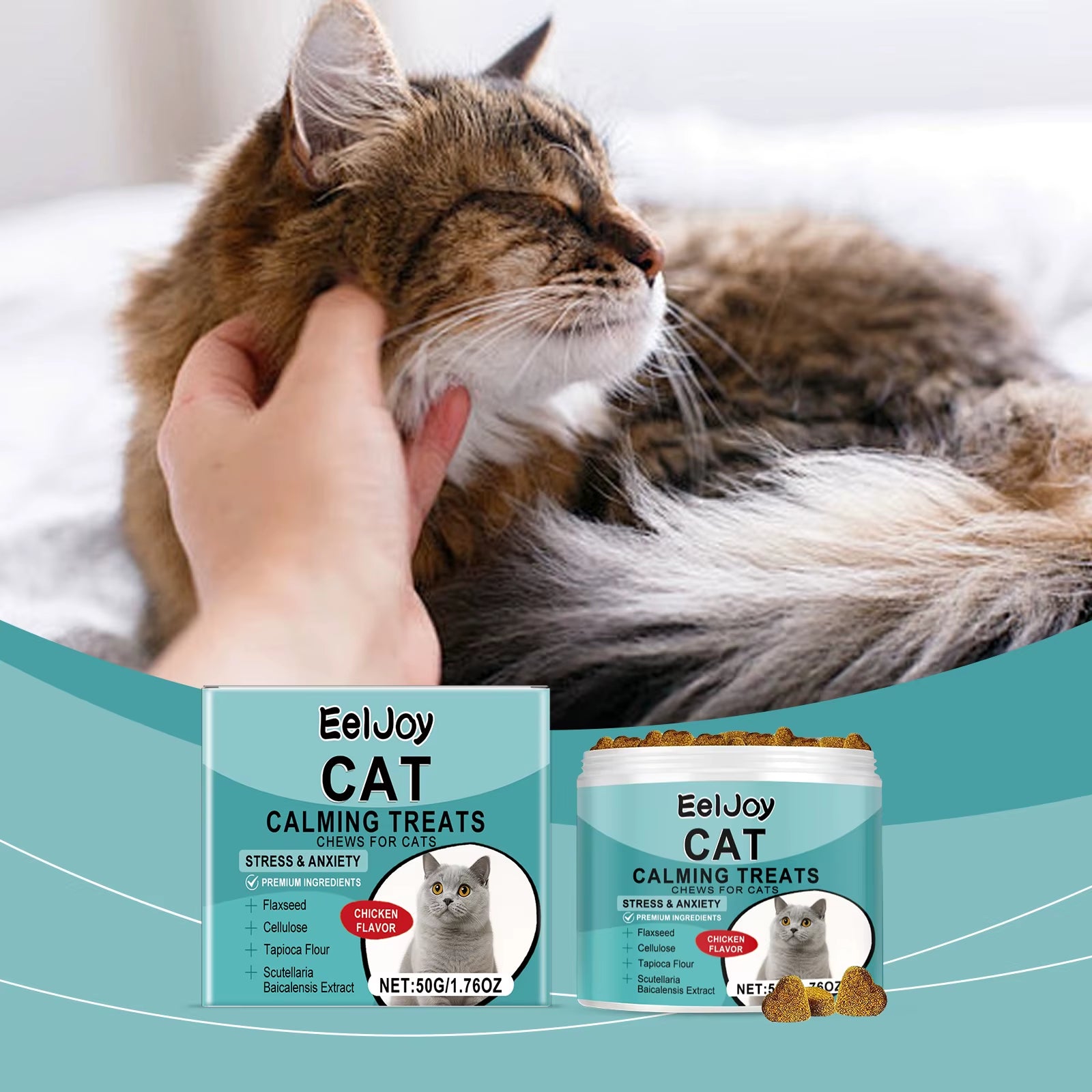 Cat Treat Chewable Tablets–Tasty Snacks for Cats,Easy to Chew Treat Tablets for Cats,Palatable & Convenient 50G
