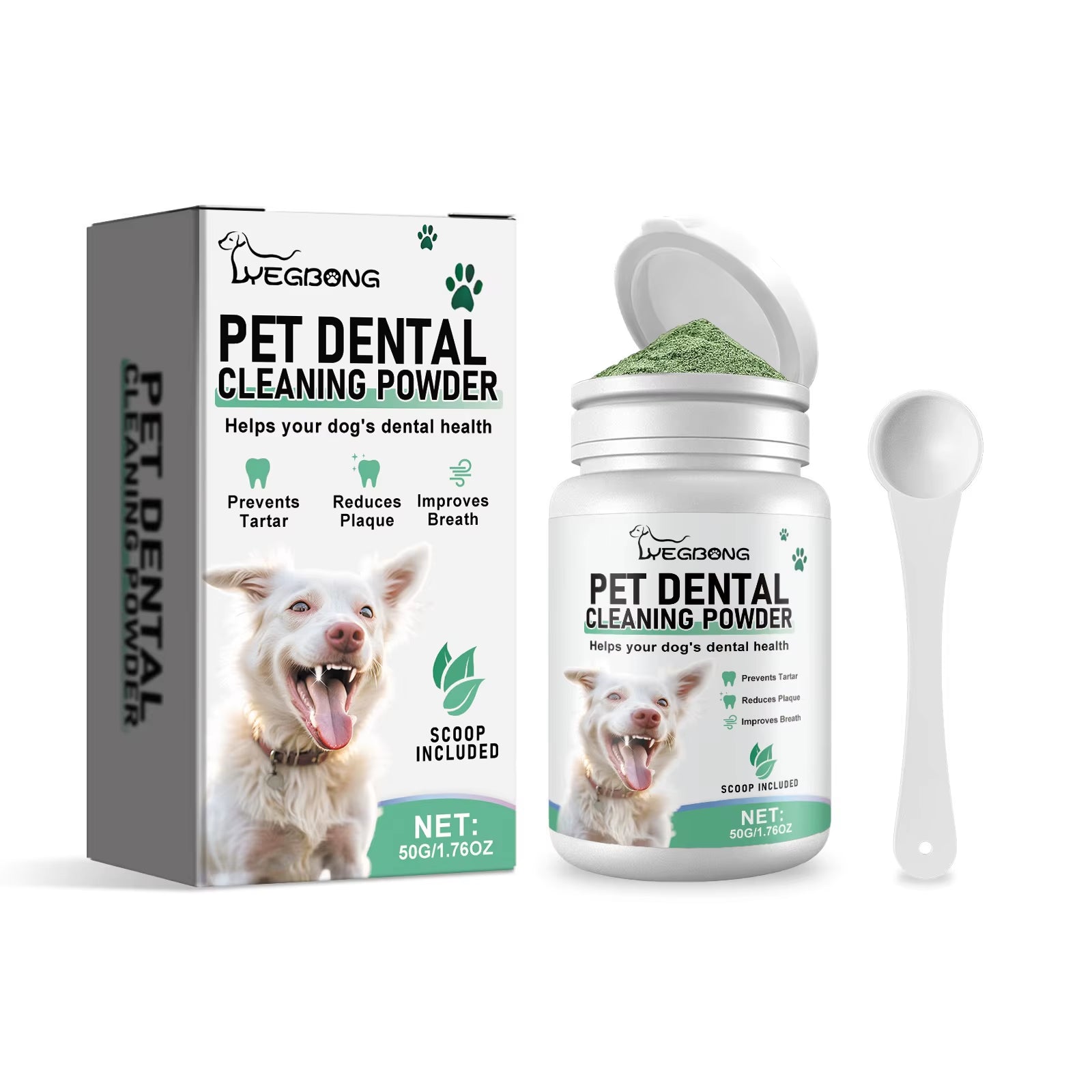 Powder for Dogs Teeth Prevents Tartar Eliminates Oral Odors Plaque Remover Dental Calculus Cleaning Pet Oral Cleaning Solution