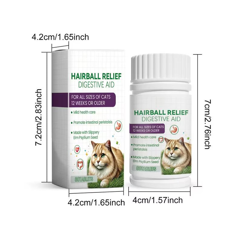 Cat Grass Digestive Tablets Safe Ingredients Cat Grass Tablets Dog Dietary Fiber Tablets for Effectively Absorbs Nutrients