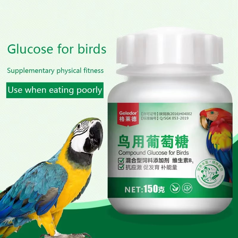 Parrot Bird Supplements Energy and Electrolyte Conditioning Health Care Products with Glucose Pigeons Parrot Bird Supplements E