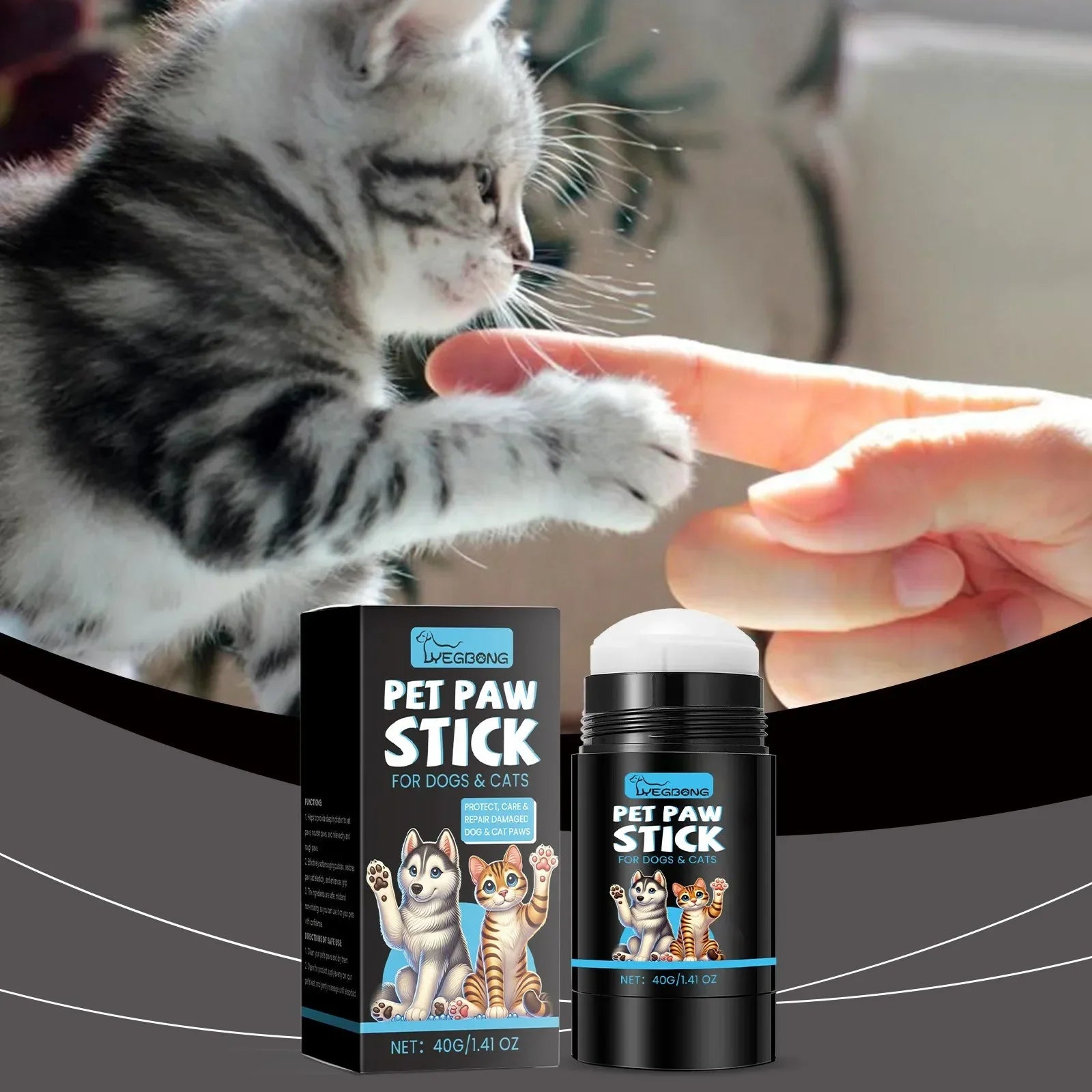 Cat and Dog Paw Roller Cream Moisturizing Protecting Soles Pet Foot Moisturizing to Prevent Dryness Softening Soles Cream