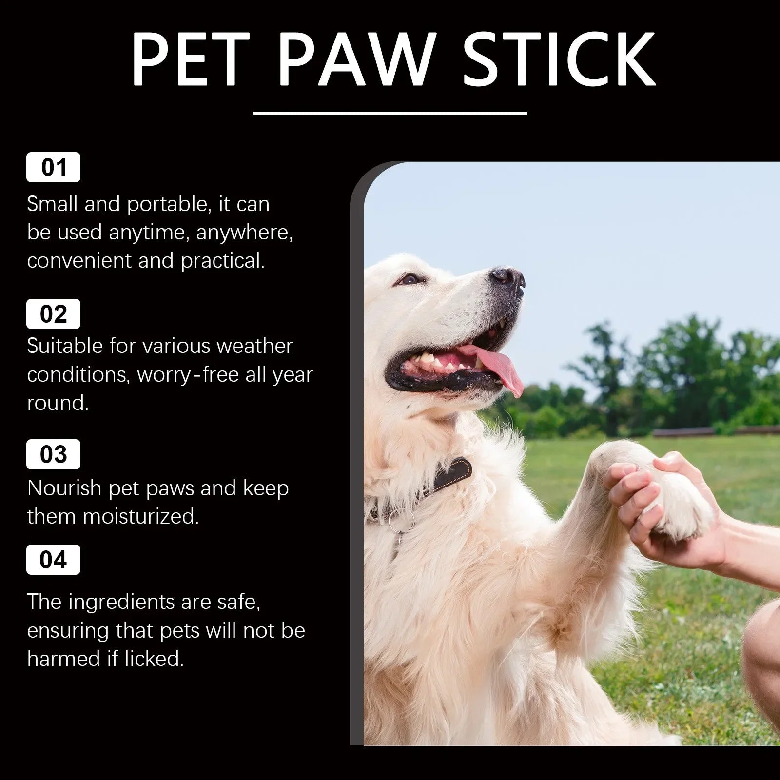 Cat and Dog Paw Roller Cream Moisturizing Protecting Soles Pet Foot Moisturizing to Prevent Dryness Softening Soles Cream
