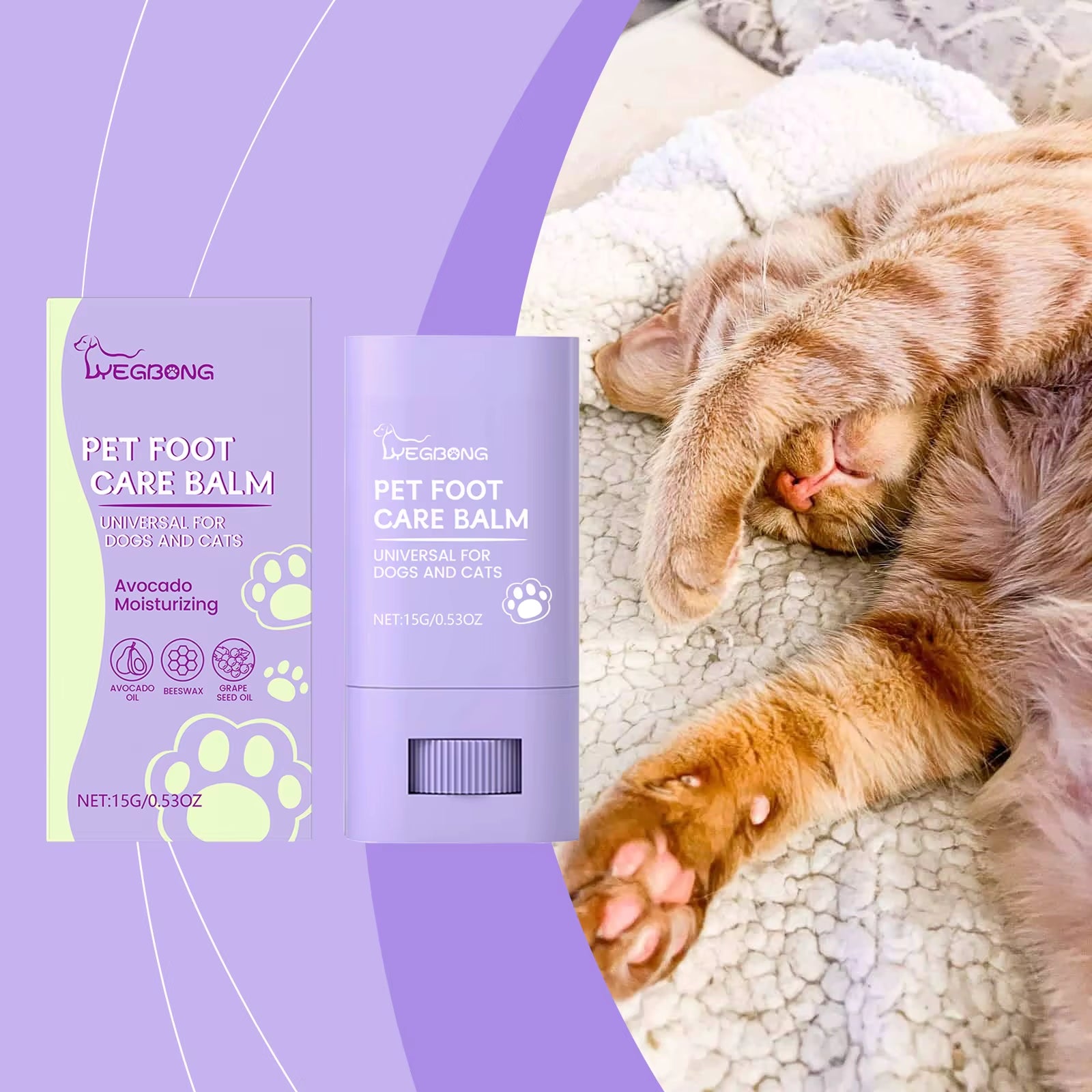 Pet Foot Care Cream: a Daily Moisturizing and Hydrating Cream for Dogs and Cats' PAWS and Soles