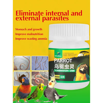 Parrot Body Deworming Drug Xuanfeng Thrush Tiger Skin Bird Deworming Drug Prevention Commonly Used Bird Special Insecticide