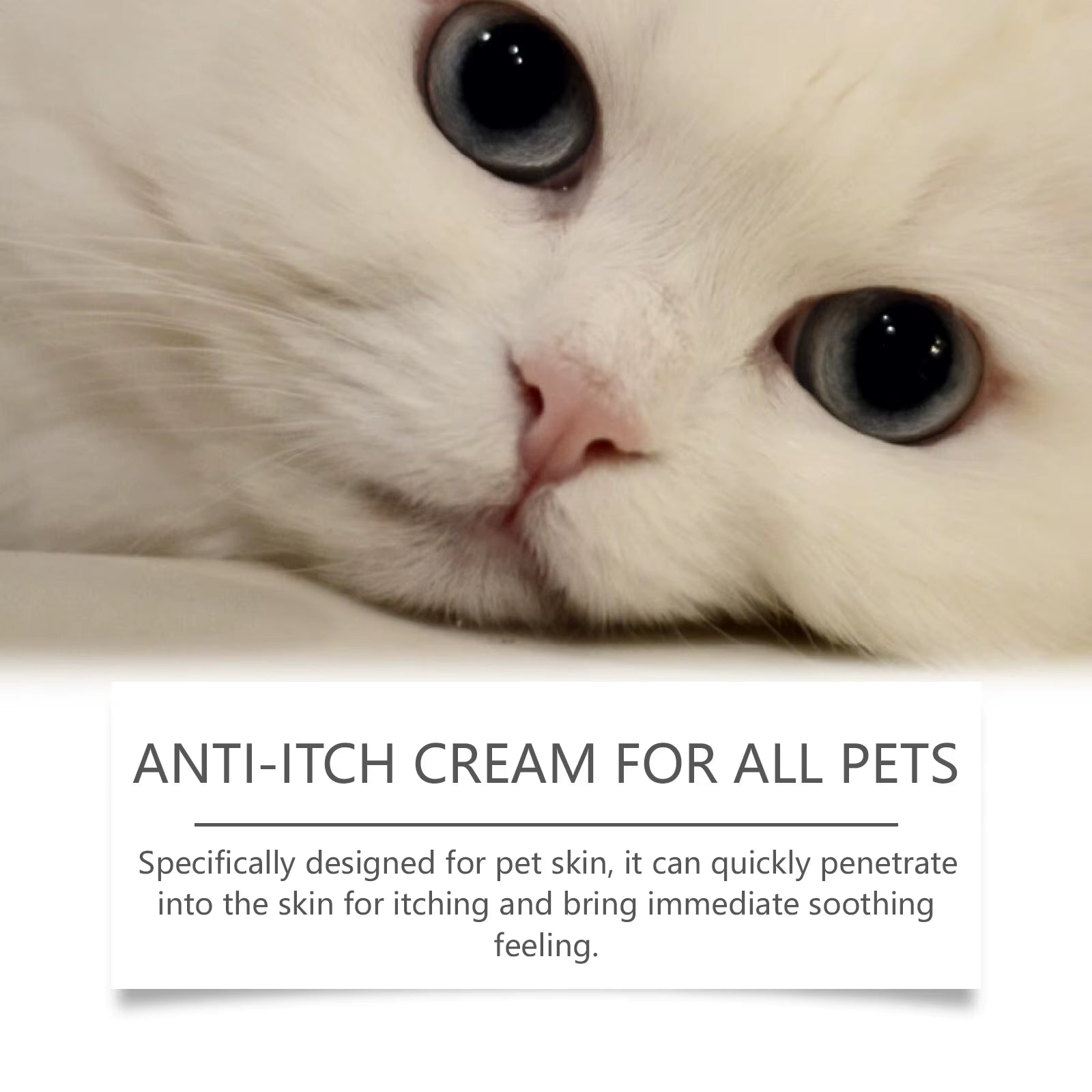 Herbal Pet Skin Care Cream Relieve Itching Long Lasting Moisturizing Make Pet Skin Soft Smooth Gentle Repair Formula Cream 60G