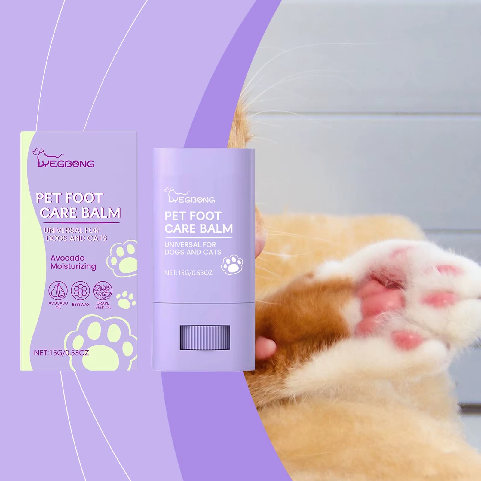 Pet Foot Care Cream: a Daily Moisturizing and Hydrating Cream for Dogs and Cats' PAWS and Soles