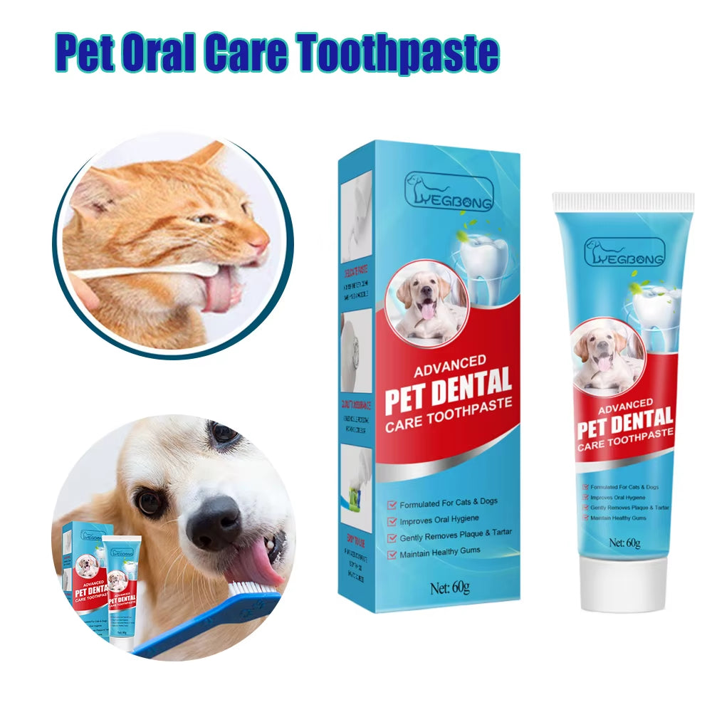 Edible Dog Cat Dental Toothpaste Tartar Plaque Remover Fresh Breath Oral Care Water Additive Teeth Cleaning Health Care Product