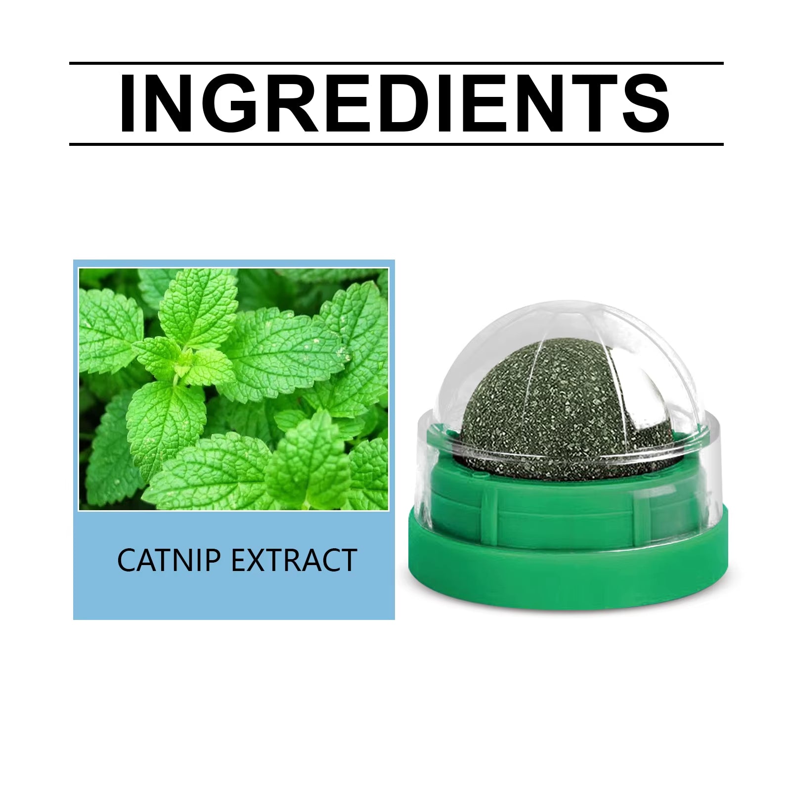 Mint-Flavored Rotating Cat Ball Toy, Chewing Toy, Teeth Cleaning and Care Rotating Mint Ball