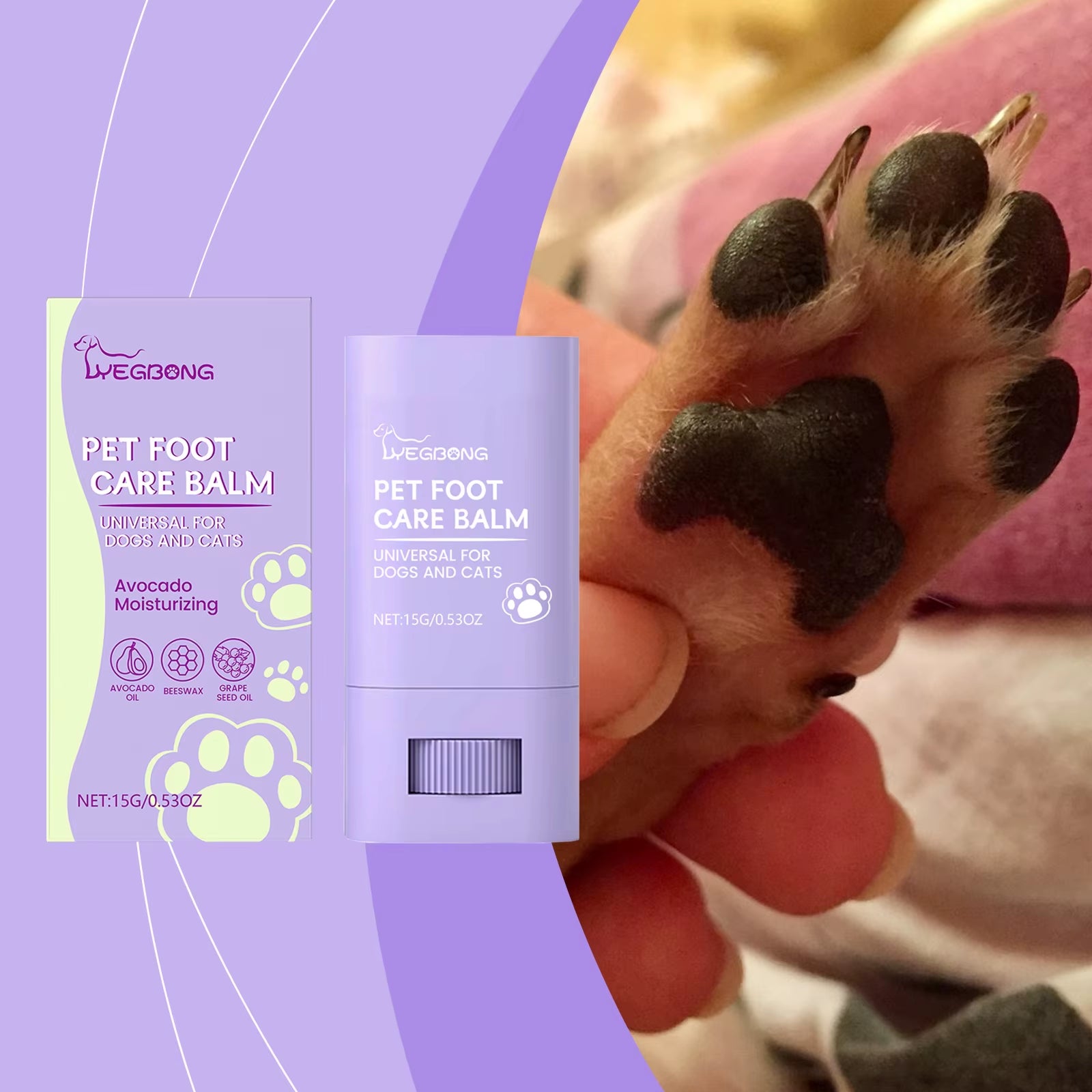 Pet Foot Care Cream: a Daily Moisturizing and Hydrating Cream for Dogs and Cats' PAWS and Soles